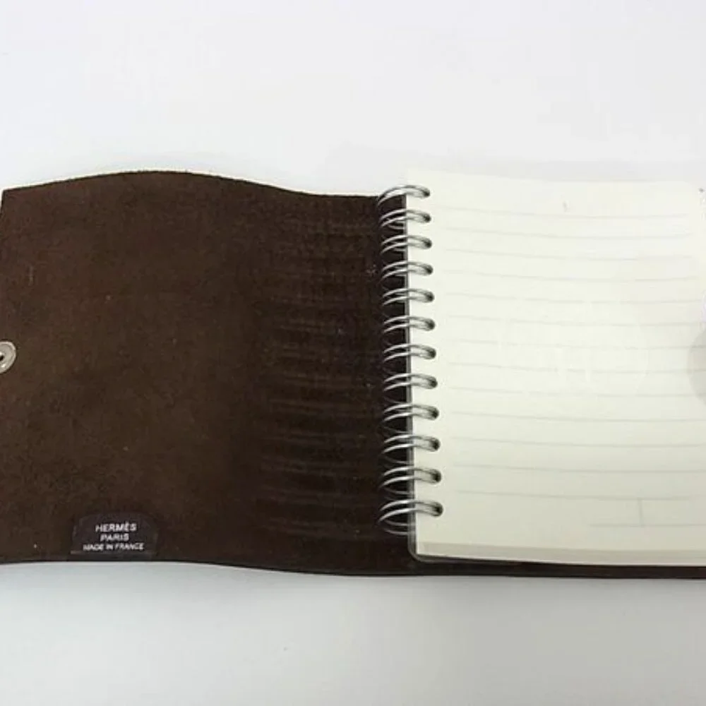 Hermes Ulysse Nardin PM Togo Notebook Notepad Stationery Dark